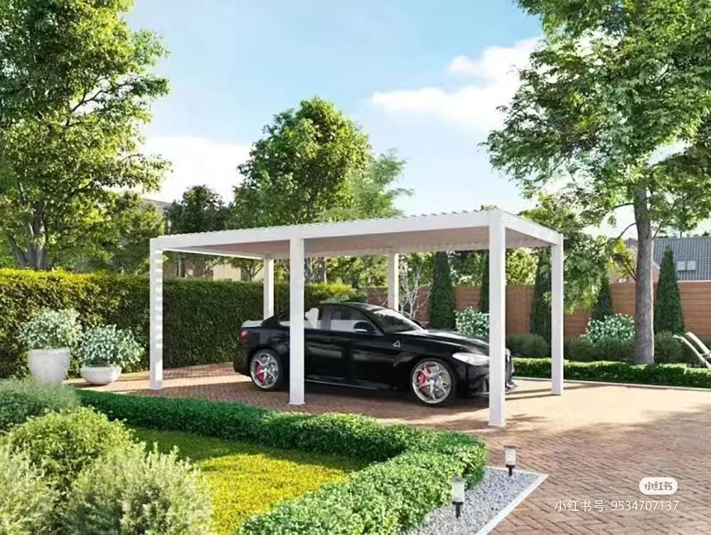 Luxury Aluminum Alloy Pavilion | Outdoor Courtyard Sunshade Garden Pavilion