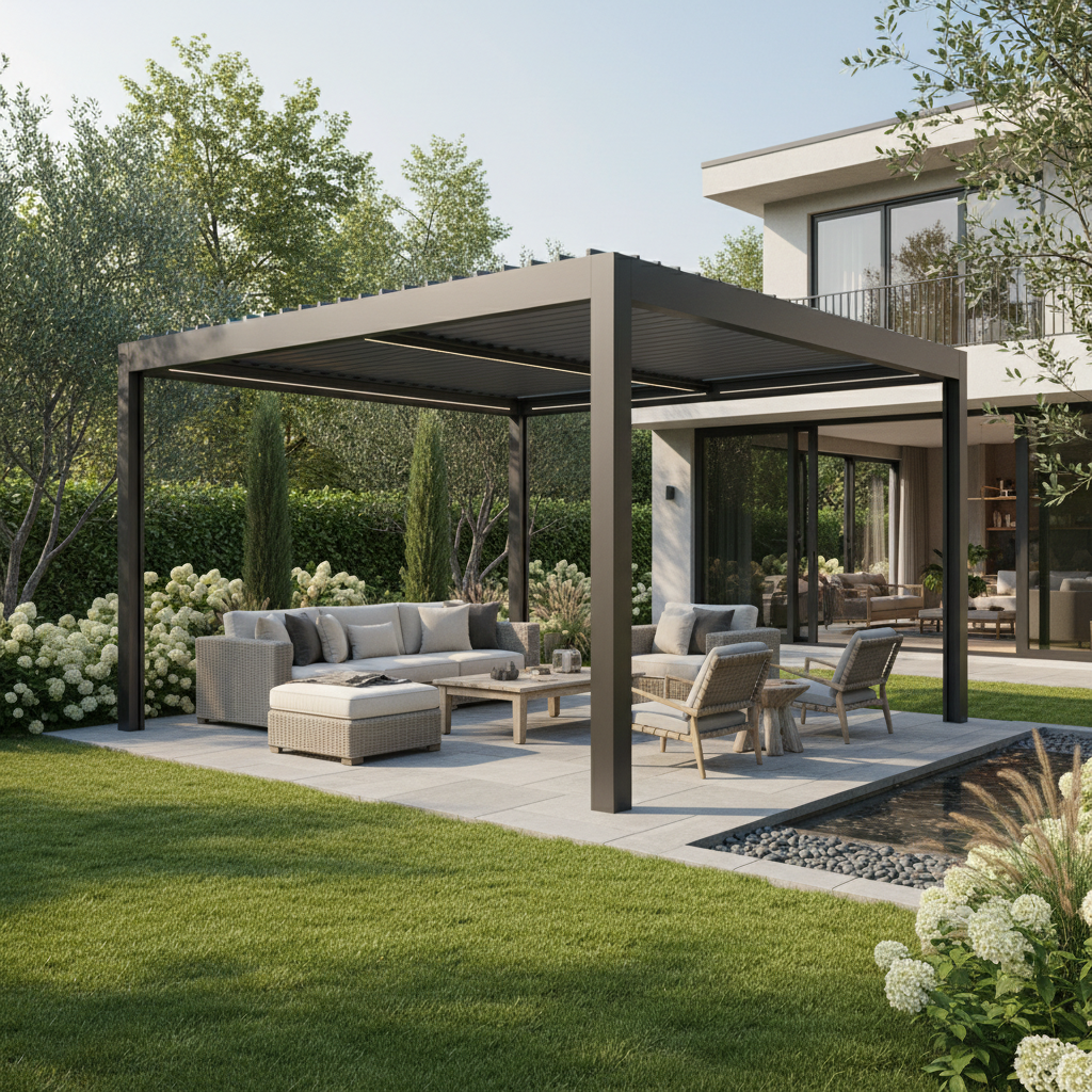 铝合金凉亭庭院场景