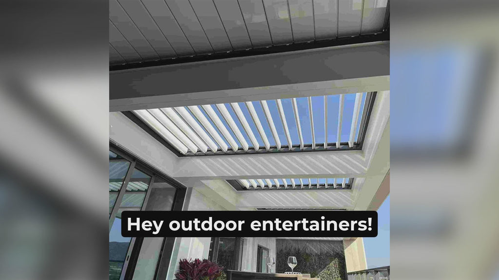 Luxury aluminum alloy pavilion; Outdoor sunshade garden pavilion; anti-rust and weather-resistant aluminum courtyard pergola